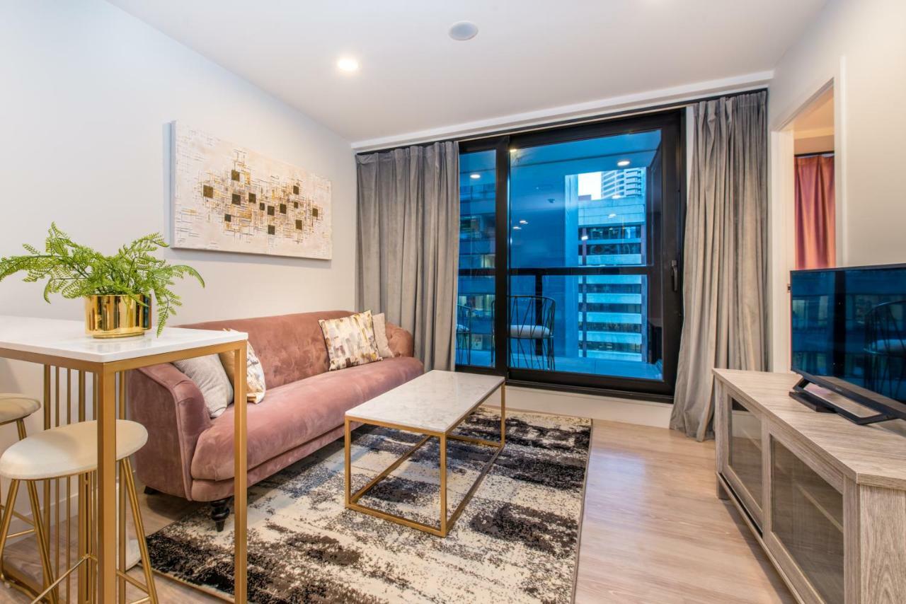 【Jht】Brand New, 2 Brm,Stylish,Opposite To Skytower Appartement Auckland Buitenkant foto