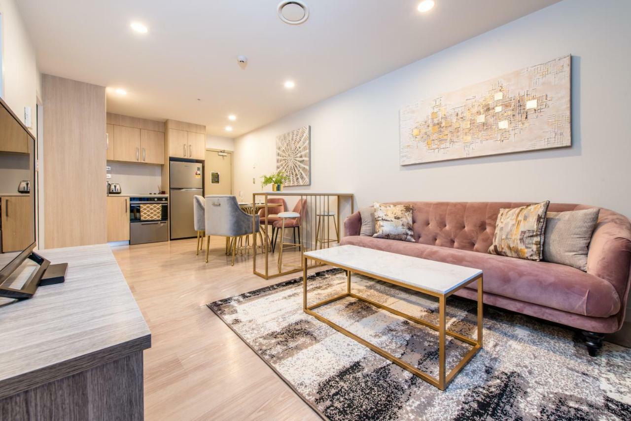 【Jht】Brand New, 2 Brm,Stylish,Opposite To Skytower Appartement Auckland Buitenkant foto